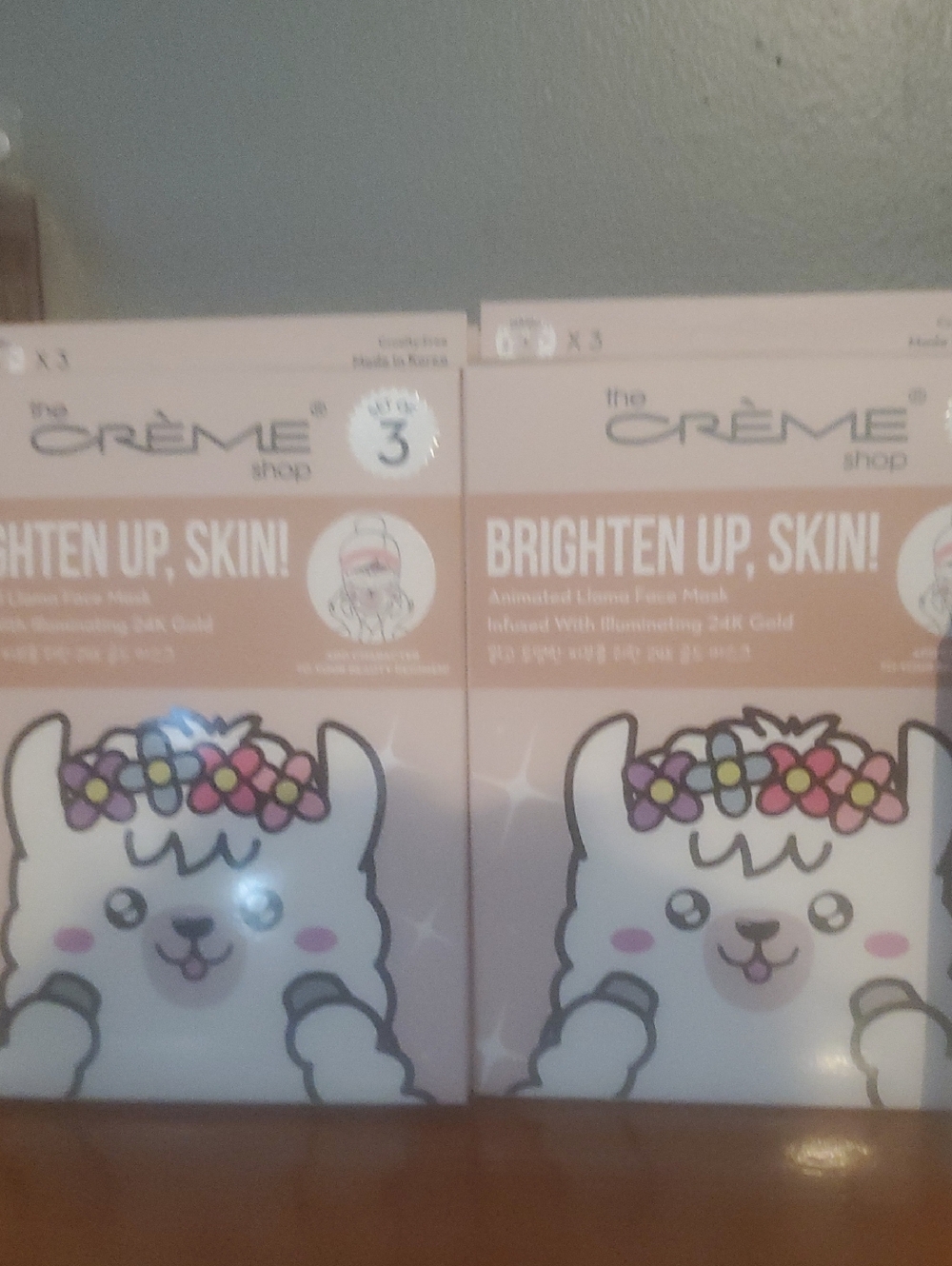 The Crème Shop Brighten Up, Skin! Llama Face Mask - Pink